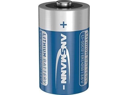 Batteri 2AA ANSMANN ER14250 3,6V litium-thionylklorid