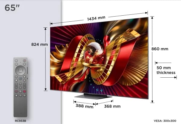 TCL 65C8L - LED-bakgrunnsbelyst LCD TV