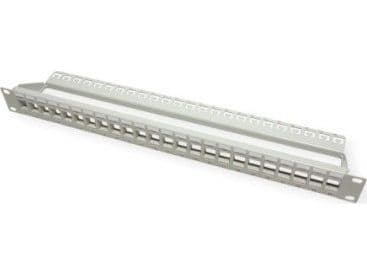 ROLINE Cat.6 19"-Keystone Patch Panel, light grey UTP, Harmaa, Krone LSAplus