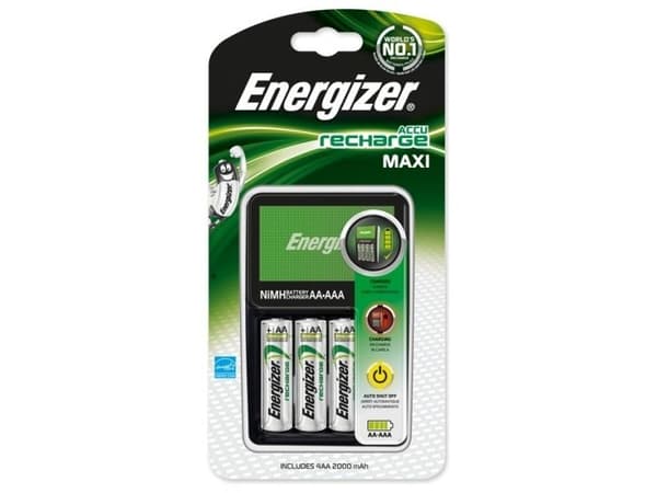 Batteriladdare, Energizer® Maxi, för AA och AAA, inkl. 4 st. AA