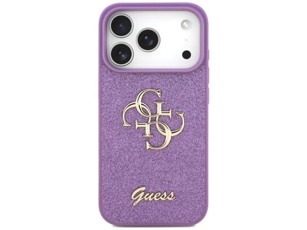 Guess fast glitter 4G-deksel til iPhone 17 Pro - lilla