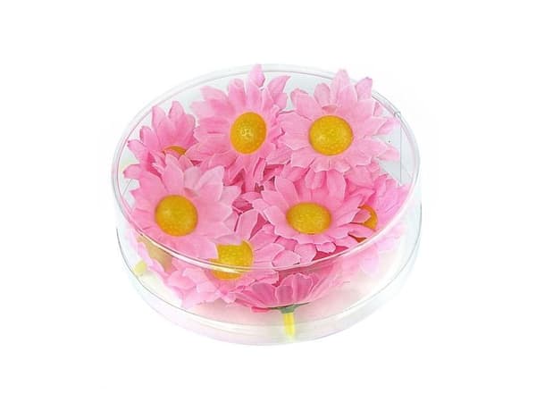 Dekorative blomster, lyserøde