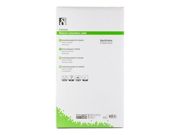 DELTACO - Bulkkabel - 305 m - UTP - CAT 6 - vit