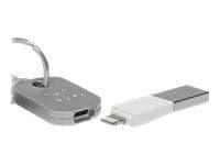 Bluelounge Kii - Lightning-adapter - USB hane till Lightning hane - vit