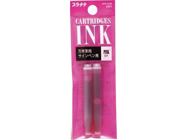 Platinum blekkpatroner PLATINUM, 2 stk., rosa