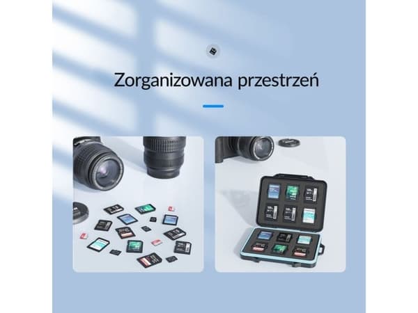 Orico etui for minnekort: 6x SD, 18x microSD (PHCD-2-BK-BP)