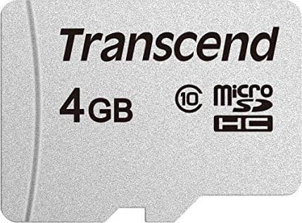 Transcend 300S - Flash-muistikortti - 4 GB - Luokka 10 - microSDHC