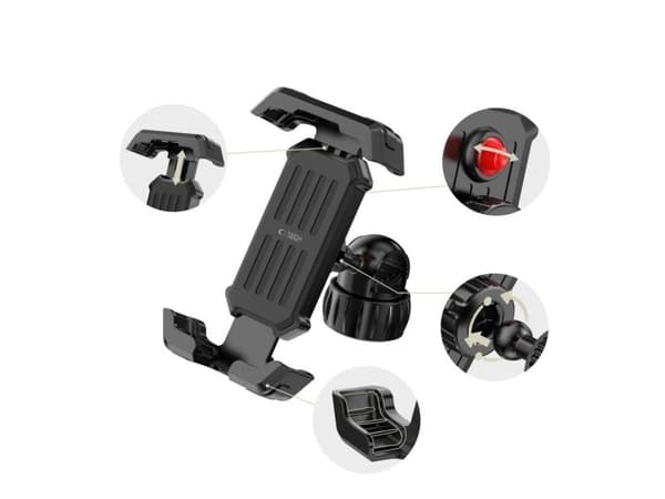Tech-Protect V6 cykel-/styrfäste - svart