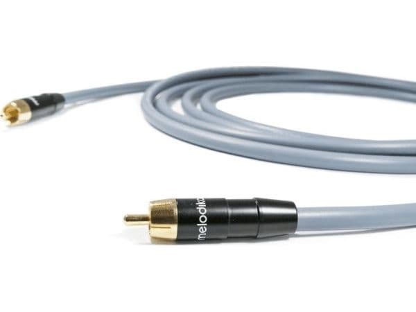 Melodika RCA (Cinch) til RCA (Cinch) kabel 10 m grå