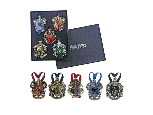 Hogwarts juletræs ornamenter 5 stk