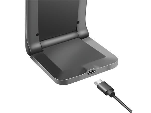 LogiLink PA0315RF, Innendørs, USB, Trådløs lading, Sort