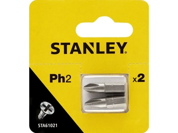 Stanley STA61021-XJ, 2 stykker, Philips, PH2, 25 mm, Sekskantet