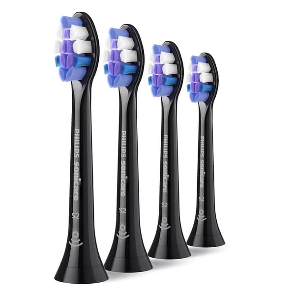 Philips Sonicare S2 Sensitive tandborsthuvuden - Svarta - 4-pack