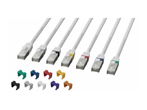 Lanview SmartClicks - Cable color coding clips - blå (paket om 20)
