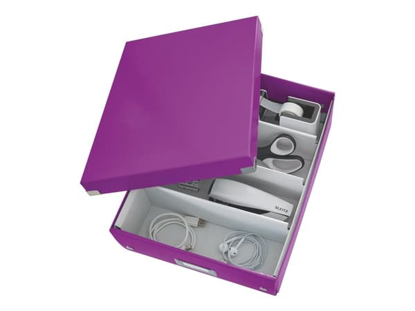Leitz Click & Store WOW Medium - Lagerboks - purpur