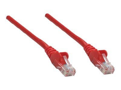 Intellinet Network Patch Cable, Cat5e, 2m, punainen, CCA, U/UTP, PVC, RJ45, Gold Plated Contacts, Snagless, Booted, Polybag - Patch cord - RJ-45 (u...