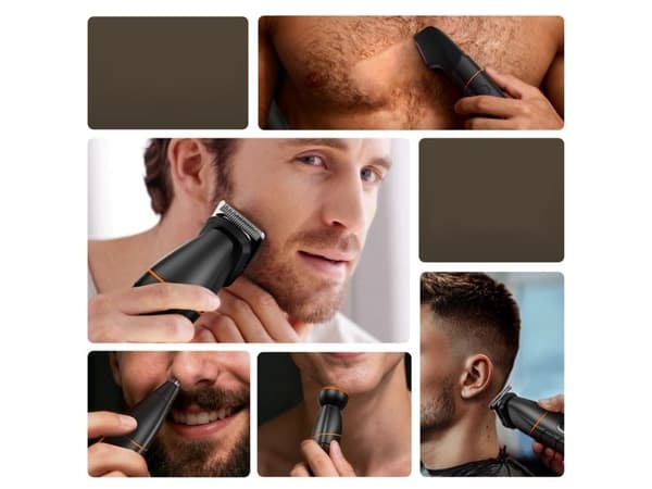 MAXGROOM LK-892 multifunctional trimmer with replaceable tips - black