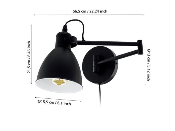 San Peri vägg, svart