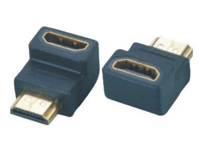 M-CAB - HDMI-sovitin - HDMI hun til HDMI han - 90° stikforbindelse