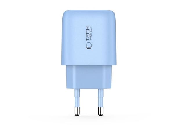 Tech-Protect NCA20 PD 20W QC3.0 väggladdare USB-A / USB-C - blå