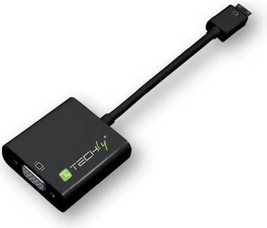 TECHly - Videoadapter - HD-15 (VGA) hun til 19 pin mini HDMI tyyppi C han