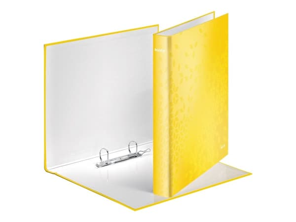 Ringpärm Leitz WOW A4+ 2DR/25mm gul - (10 st.)