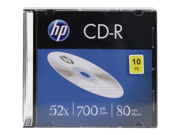 HP CRE00085, 52X, CD-R, 700 MB, 10 styck
