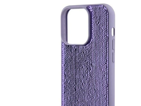 Guess paljettscript metallskal till iPhone 13 Pro / 13 - lila