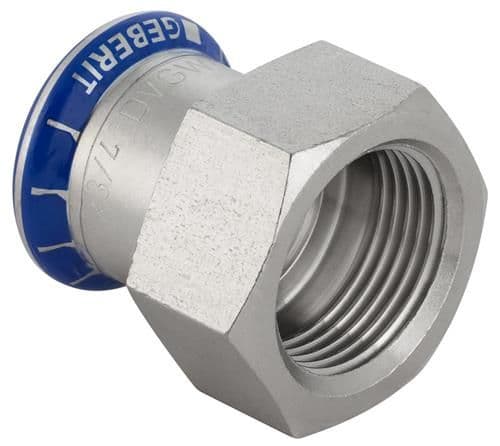 GEBERIT Overgang rustfri 35-11/4 muffe / muffe mapress