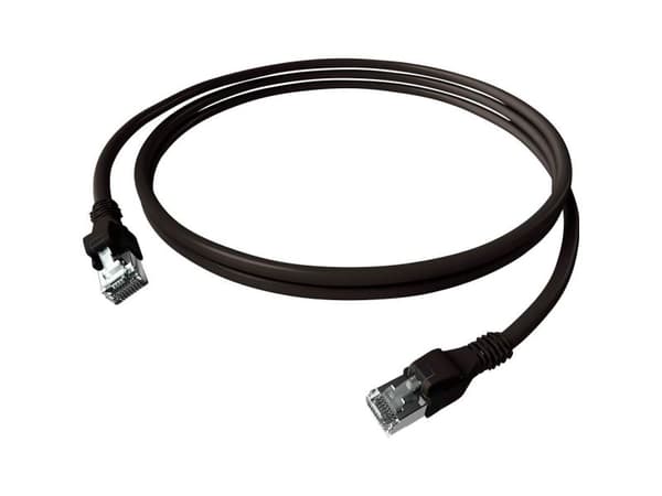 EasyLan CPP1OSASASAS0005, 0,5 m, Cat6a, S/FTP (S-STP), RJ-45, RJ-45, Sort