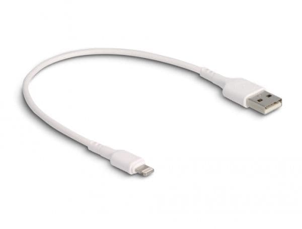 Delock - Lightning-kabel - USB hane till Lightning hane - 30 cm - vit