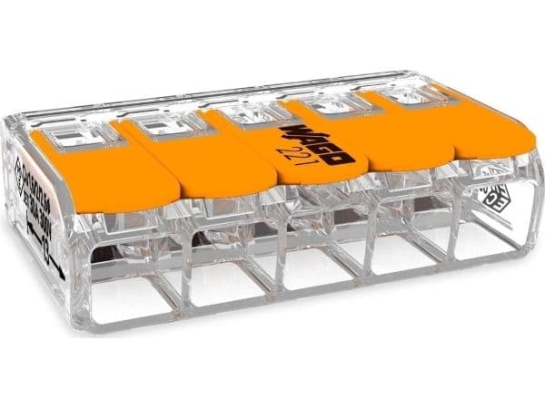 Wago 221-615, 450 V, Orange, Transparent, 1 styck