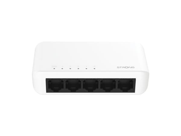 Strong SW5000P - Switch - Gigabit - ohanterad - 5 x 10/100/1000 - skrivbordsmodell