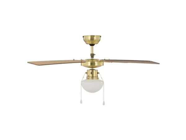 EGLO VENTILATOR AC E27 MESSING/NATUR