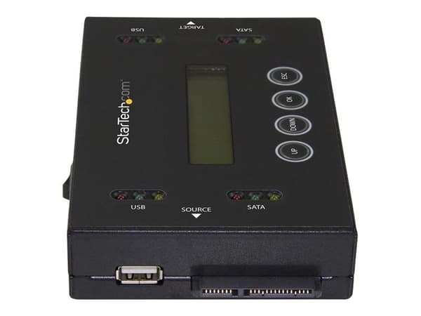 StarTech Drive Duplicator & Eraser for USB Flash Drives & 2.5 / 3.5" SATA SSDs/HDDs- 1:1 duplication plus cross-interface - Standalone (SU2DUPERA11...