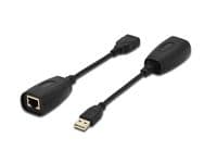 DIGITUS DA-70139-2 Transmitter and Receiver Units - USB-utvider - USB, USB 2.0 - opp til 45 m