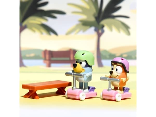 Bluey Bluey and Bingo skate run
