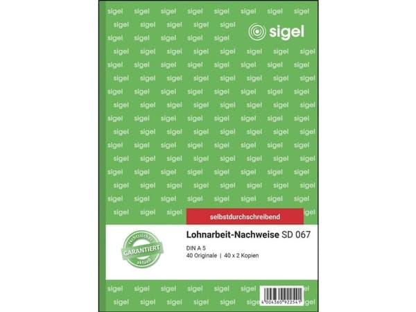 Sigel SD067, Vihreä, A5, 120 arkkia