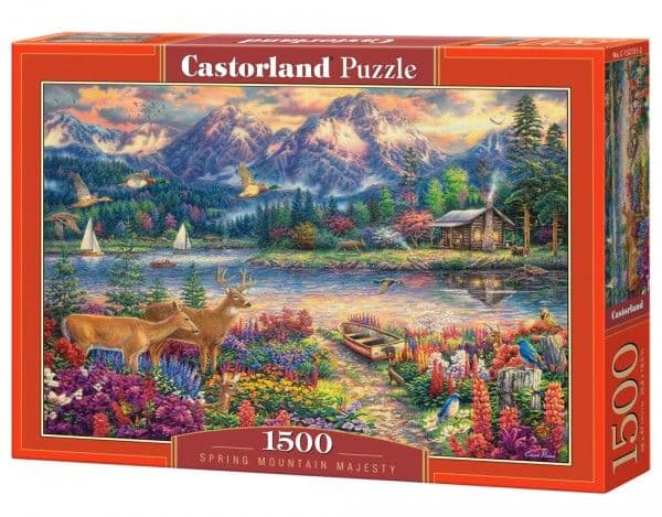 Puslespill 1500 brikker Spring mountain majestet