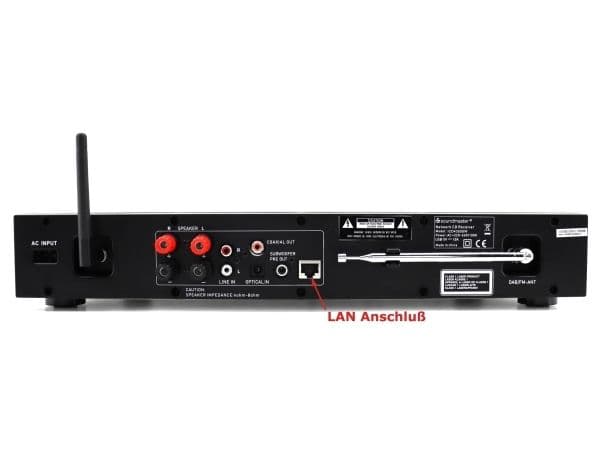 Soundmaster ICD4350SW, musta, HiFi-CD-soitin