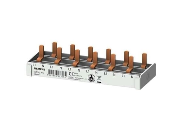 Kopplingsskena/busskena 5ST 10mm² 1PN 6×COMP 6MW