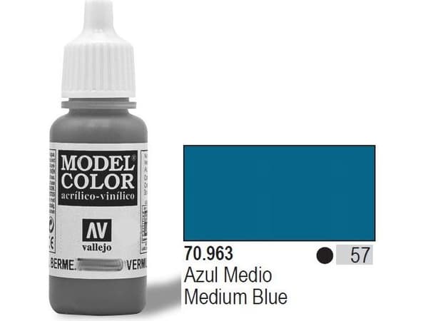 Vallejo 70.963, 17 ml, Blå, Matte, Flaske
