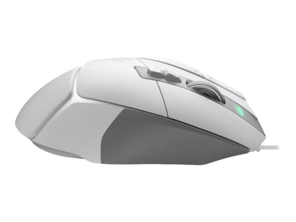Logitech G502 X - Mus - optisk - 13 knappar (LIGHTFORCE-switchar) - kabling (USB) - Hero 25K-sensor - Hvid