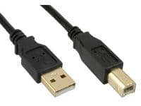 MicroConnect - USB-kabel - USB typ B (hane) till USB (hane) - USB 2.0 - 5 m - svart