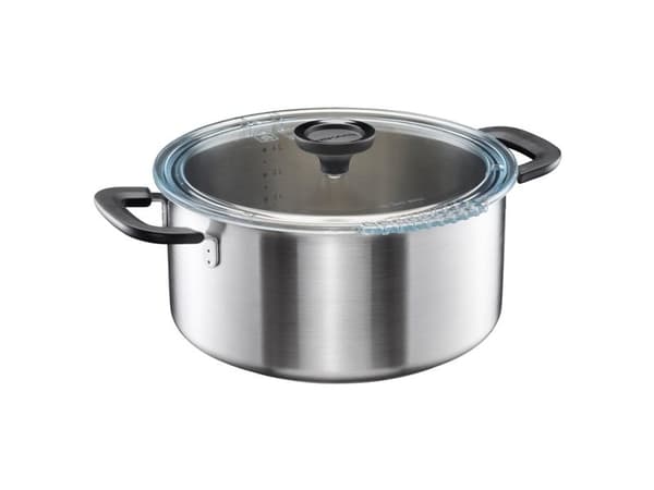 FISKARS kastrull 5L rostfritt stål med lock Functional Form