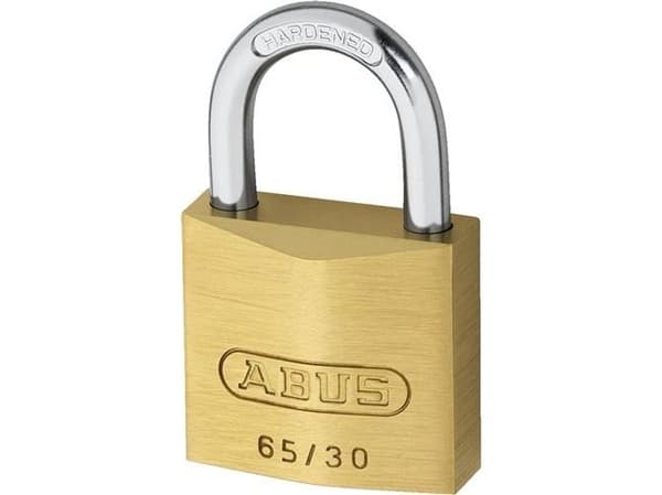 ABUS B111-30, Tradisjonell, Nøkkellås, Bruk bare én nøkkel, Gjerde, Garage, Port, Workshop, Messing, Rustfritt stål, Messing