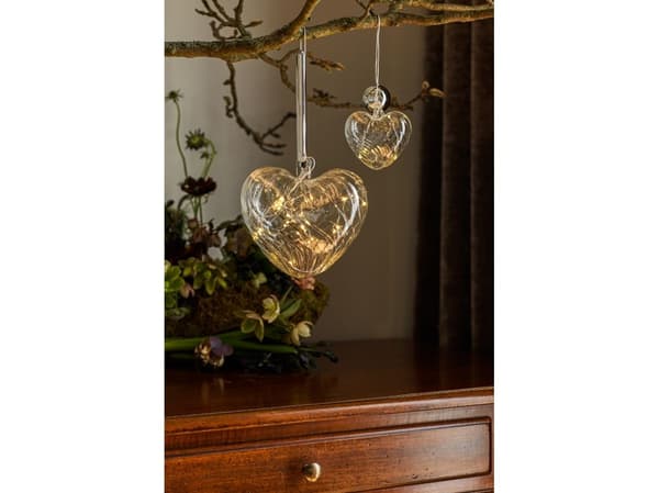 Sirius Wave Heart - Kirkas - Ø 15 cm