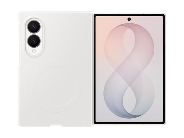 Samsung EF-EF971 - Skydd för mobiltelefon - silikon - kräm - för Galaxy Z Fold8
