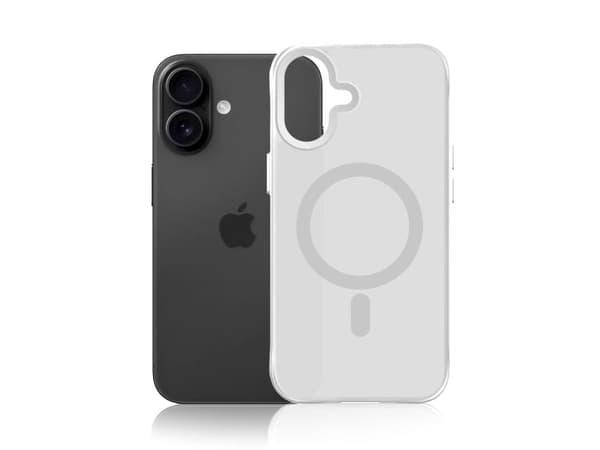 3mk Smoke MagCase til iPhone 17 - hvit-transparent
