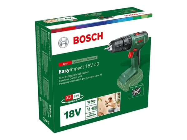 Bosch batteridriven slagsborrmaskin 18V-40 1,5Ah S-BOX